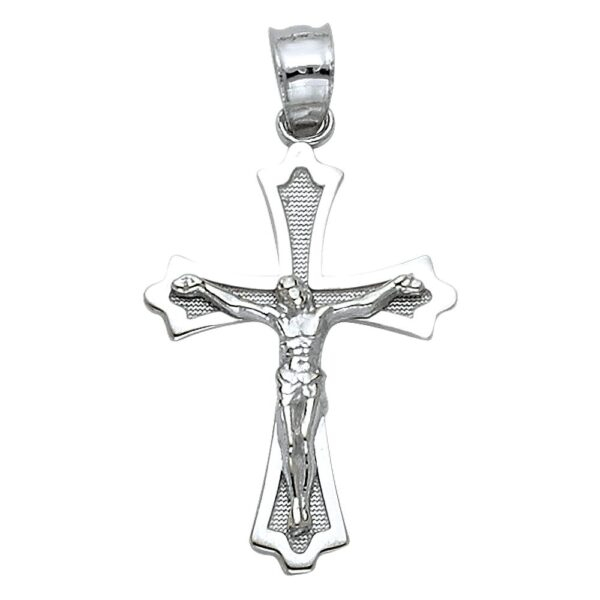 14K Jesus Crucifix Cross Religious Pendant