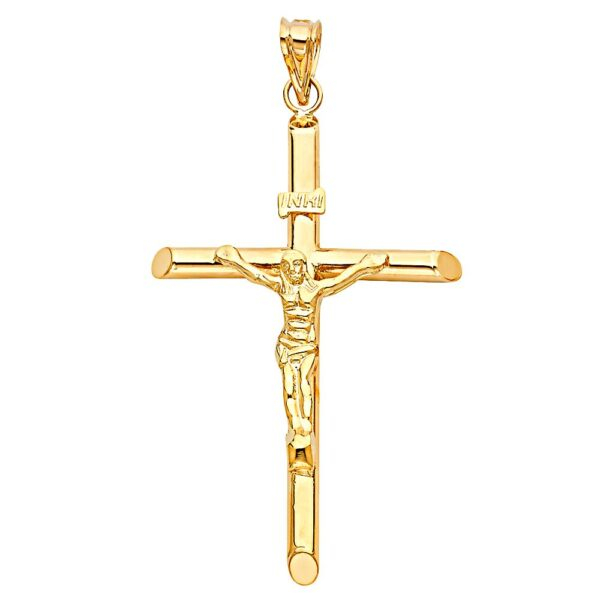 14K Religious Crucifix Pendant