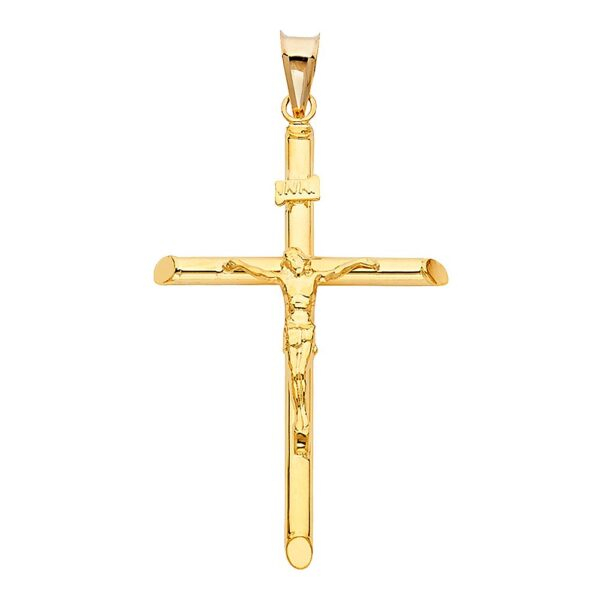 14K Religious Crucifix Pendant