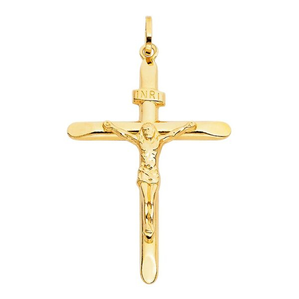 14K Religious Crucifix Pendant