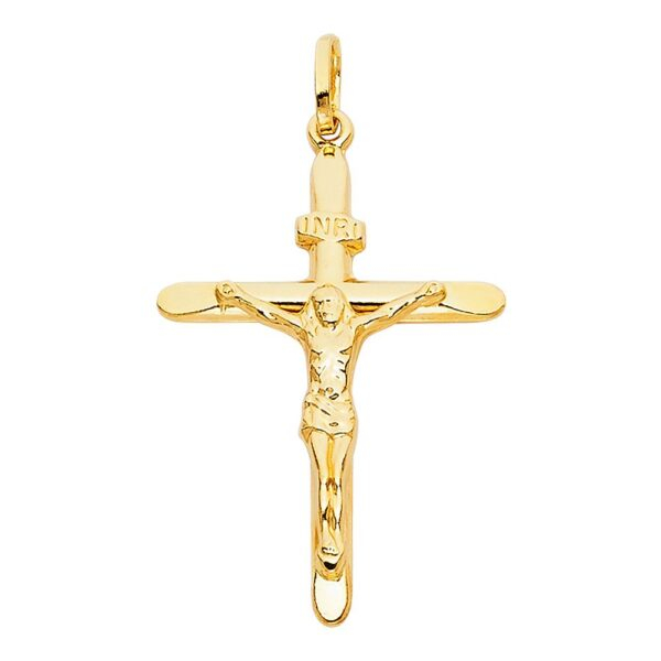 14K Religious Crucifix Pendant