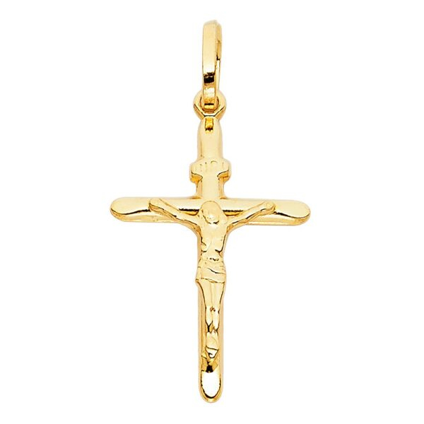 14K Religious Crucifix Pendant