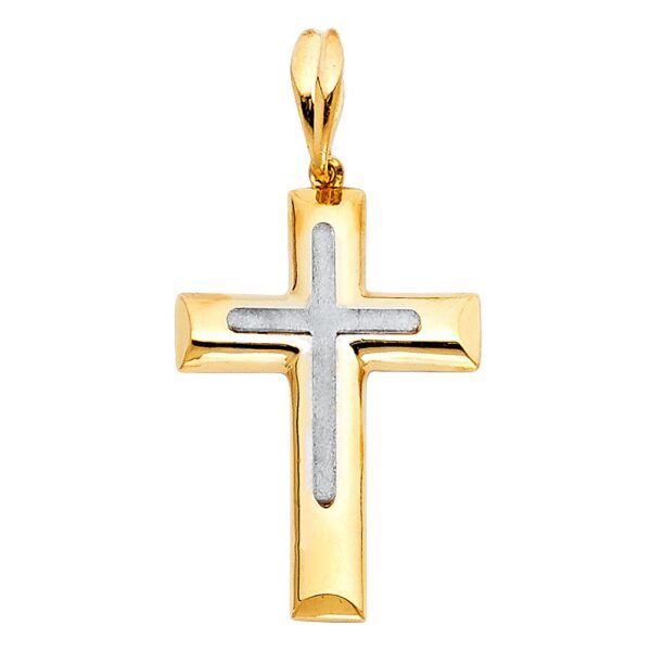 14K 2T Religious Cross Pendant