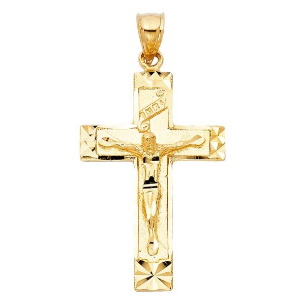 14K Religious Crucifix Pendant