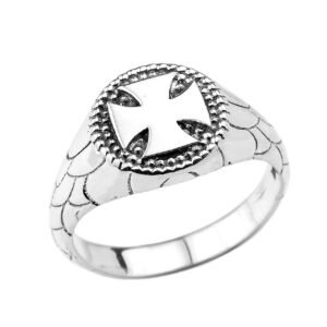 Sterling Silver Iron Cross Unisex Ring Sterling Silver Iron Cross Unisex Ring