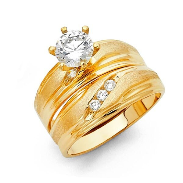14KY CZ Engagement Ring Only