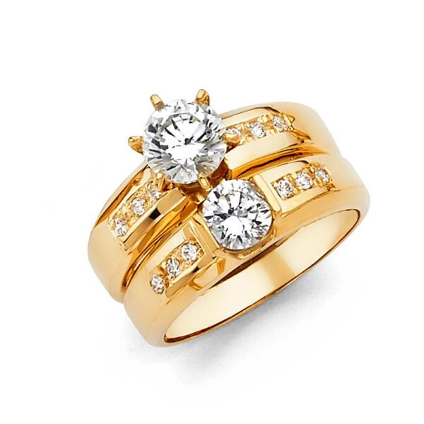 14KY CZ Engagement Ring Only