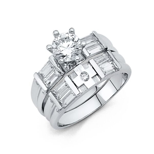 14KW CZ Engagement Ring Only