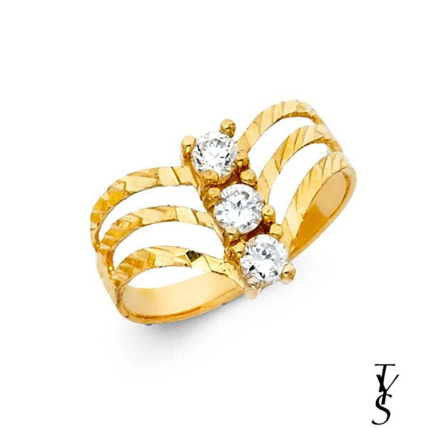 14K CZ Semanario Ring