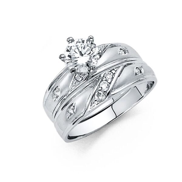 14KW CZ Engagement Ring Only