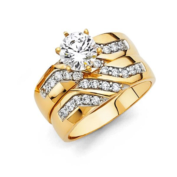 14KY CZ Engagement Ring Only
