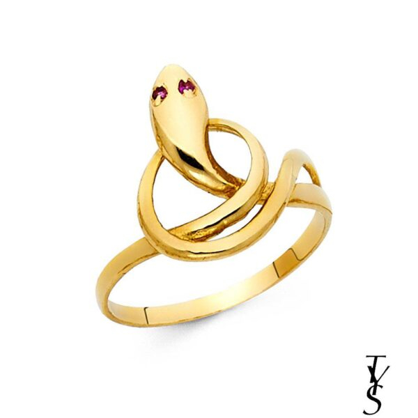 14K Fancy Snake Ring