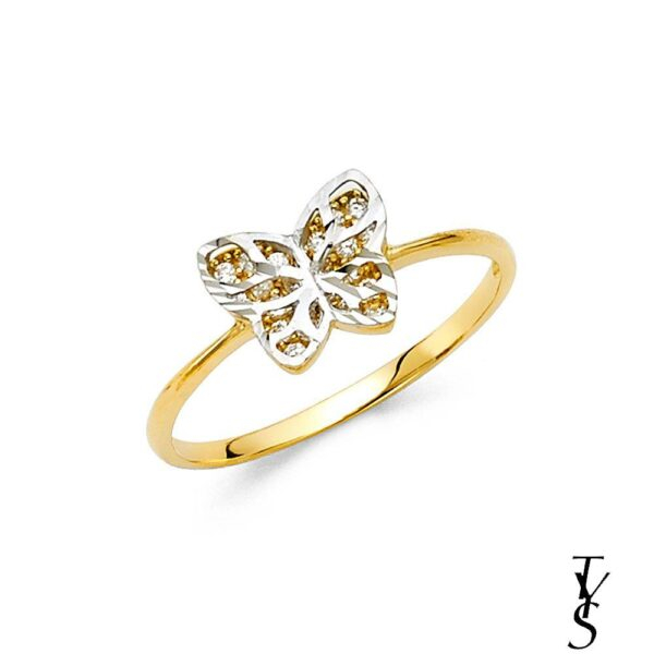 14KY CZ Fancy Ring