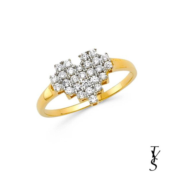 14KY CZ Fancy Ring