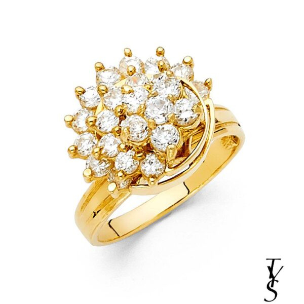 14K CZ Motion Ring