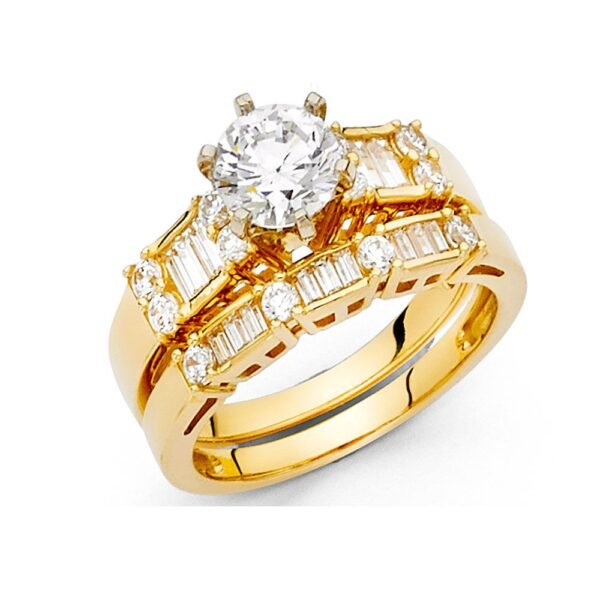 14KY CZ Engagement Ring Only