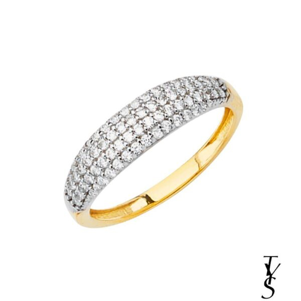 14K Fancy CZ Ring