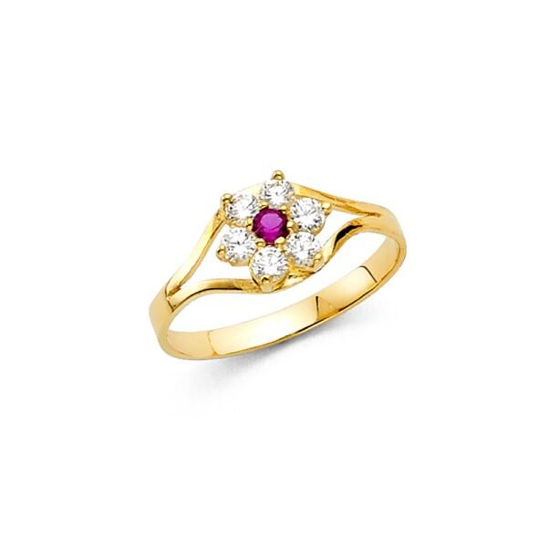 14KY CZ Babies Ring