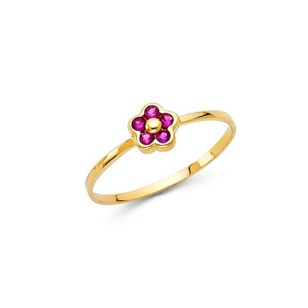 14KY CZ Babies Ring