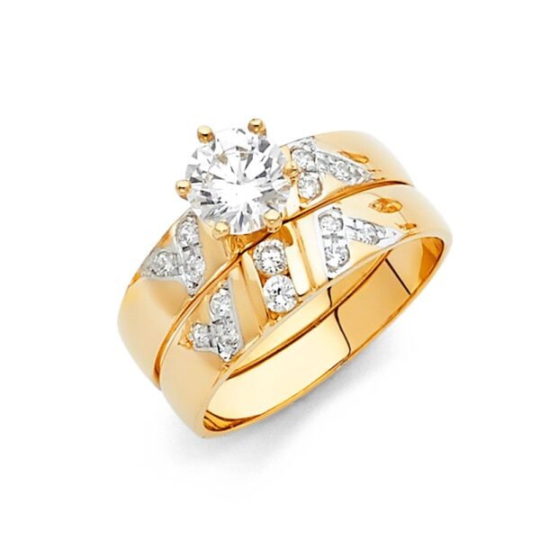 14KY CZ Engagement Ring Only