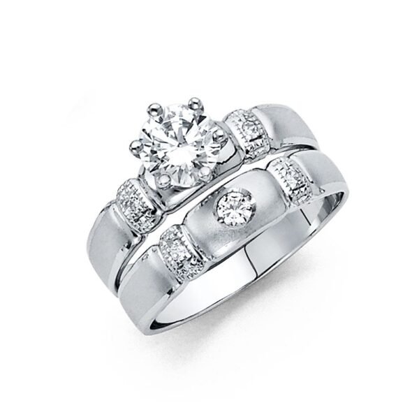 14KW CZ Engagement Ring Only