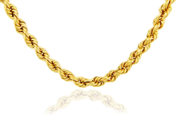 Gold Chains: Rope Ultra Light Diamond Cut 10K Gold Chain 5mm