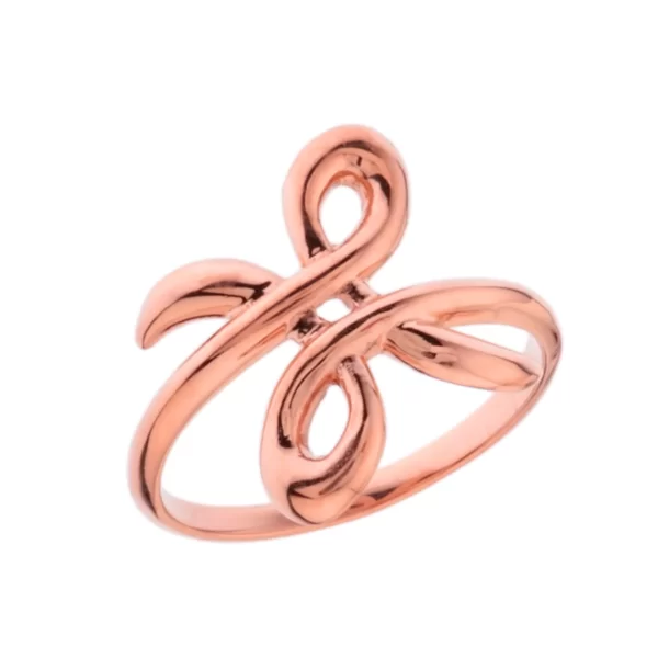 Zibu Friendship Symbol Ring In Rose Gold