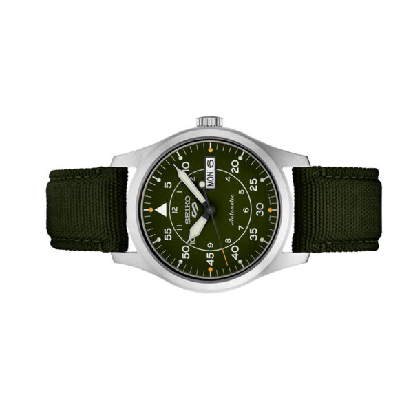 Seiko 5 SRPH29 - Sports Automatic Field Watch with Green Dial - Image 3