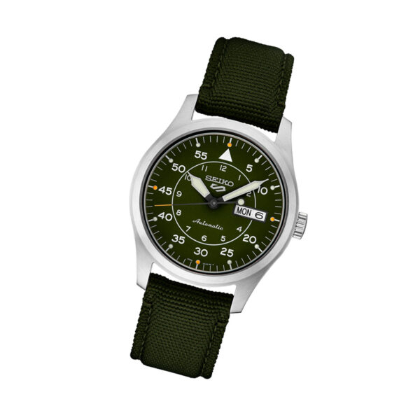 Seiko 5 SRPH29 - Sports Automatic Field Watch with Green Dial - Image 2