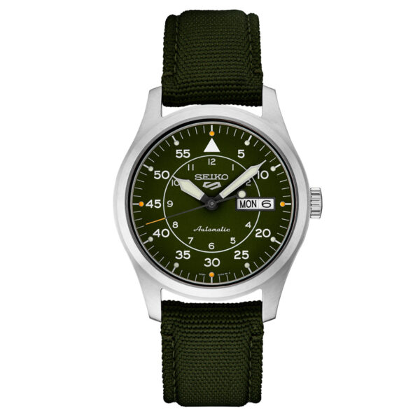 Seiko 5 SRPH29 - Sports Automatic Field Watch with Green Dial