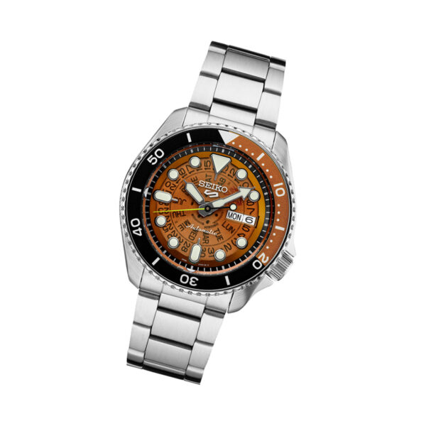 Seiko 5 SRPJ47 - Sports Watch with Brown See-Thru Dial - Image 2