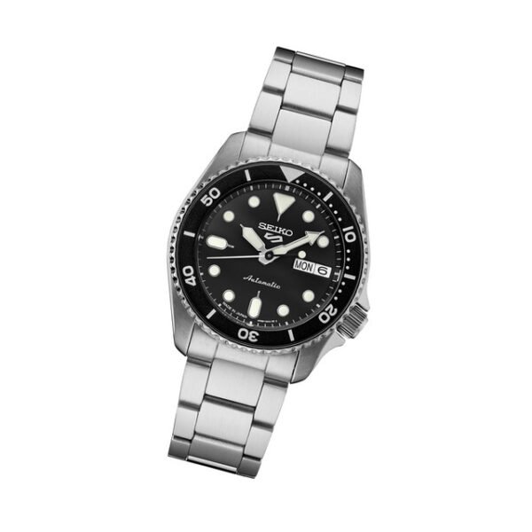 Seiko 5 SRPK29 - Sports 38mm Automatic Watch with Black Dial - Image 2