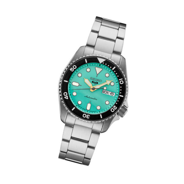 Seiko 5 SRPK33 - Sports 38mm Automatic Watch with Vibrant Green Dial - Image 3