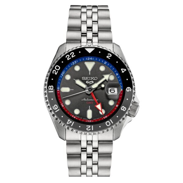 Seiko 5 SSK019 - Sports Automatic GMT Watch with Grey Dial