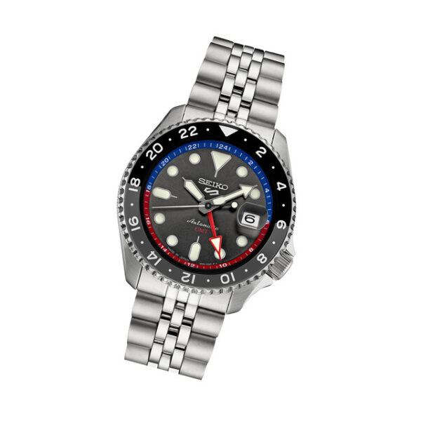 Seiko 5 SSK019 - Sports Automatic GMT Watch with Grey Dial - Image 2