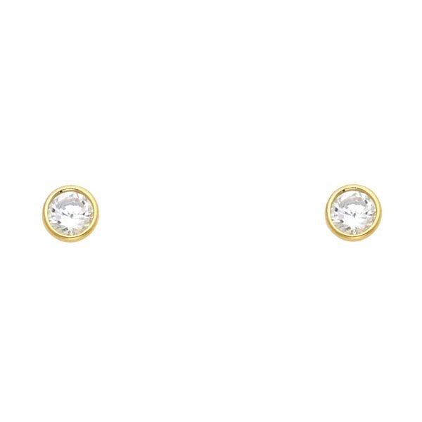 14KY Stud Earrings w/Screw