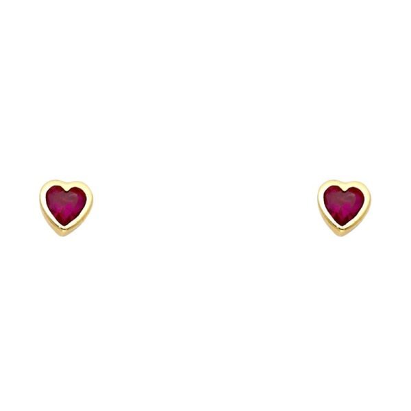 14KY Stud Earrings w/Screw