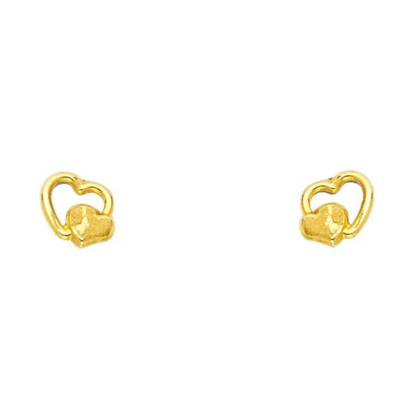 14KY Stud Earrings w/Screw