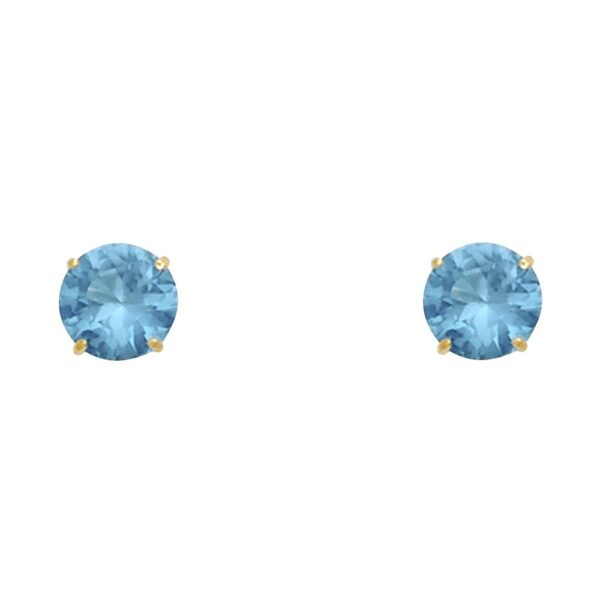 14KY RD 5mm Stud Earrings w/Screw (MAR)