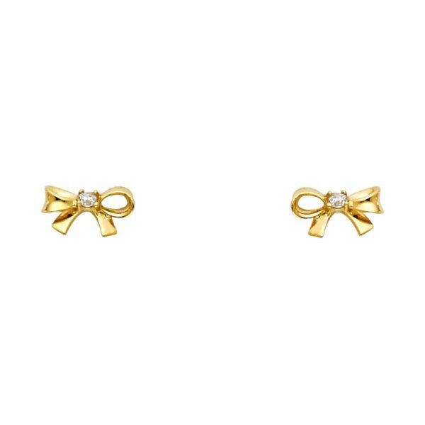 14KY Stud Earrings w/Screw