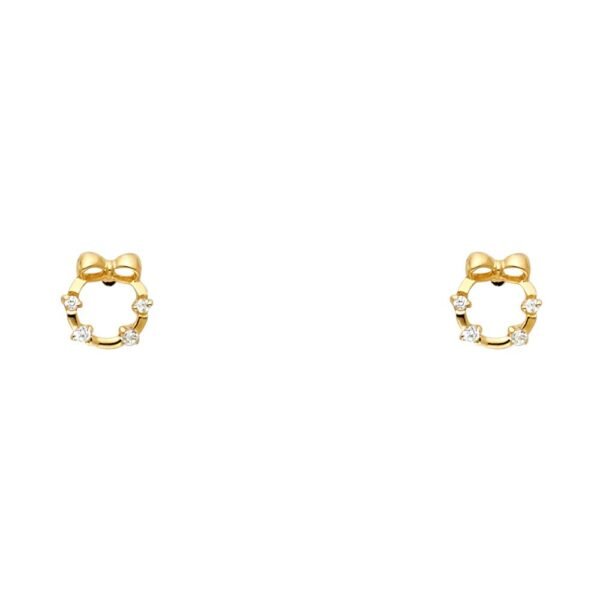 14KY Stud Earrings w/Screw