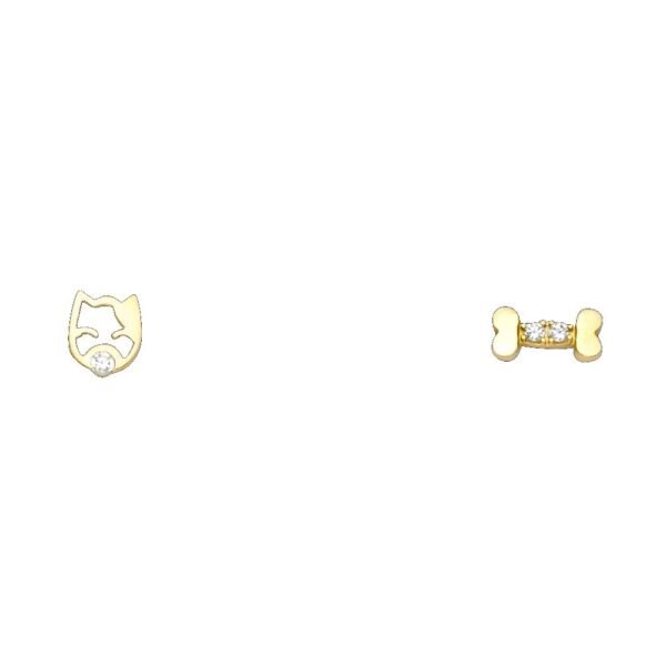 14KY Stud Earrings w/Screw