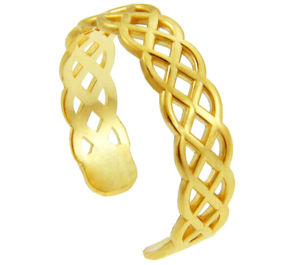 Yellow Gold Trinity Knot Toe Ring