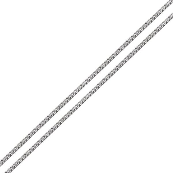 Sterling Silver 925 Rhodium Plated Franco Chain 1.7mm
