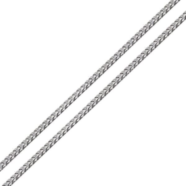 Sterling Silver 925 Rhodium Plated Franco Chain 2.7mm