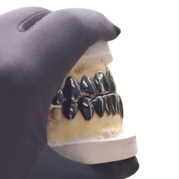 Custom Joker With Black Rhodium Gold Grillz - Image 2