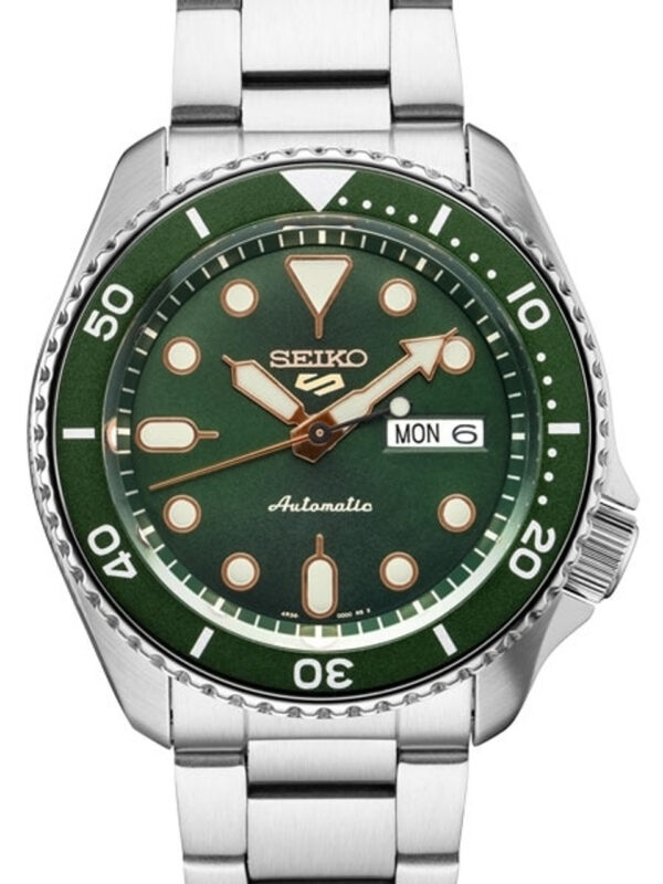 Seiko 5 SRPD63 - Sports Automatic Watch with Green Dial