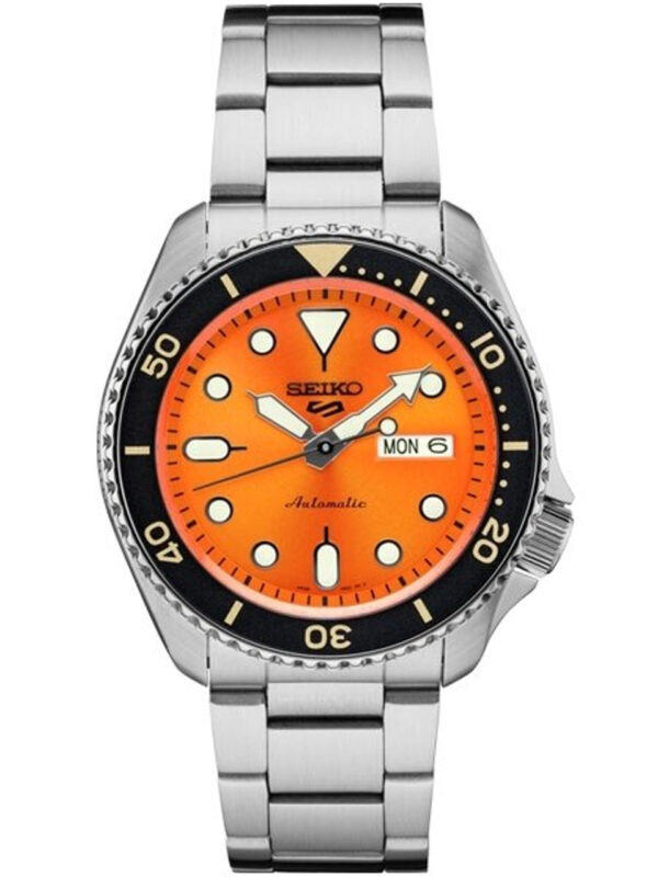 Seiko 5 SRPD59 - Sports Automatic Watch with Orange Dial - Image 2