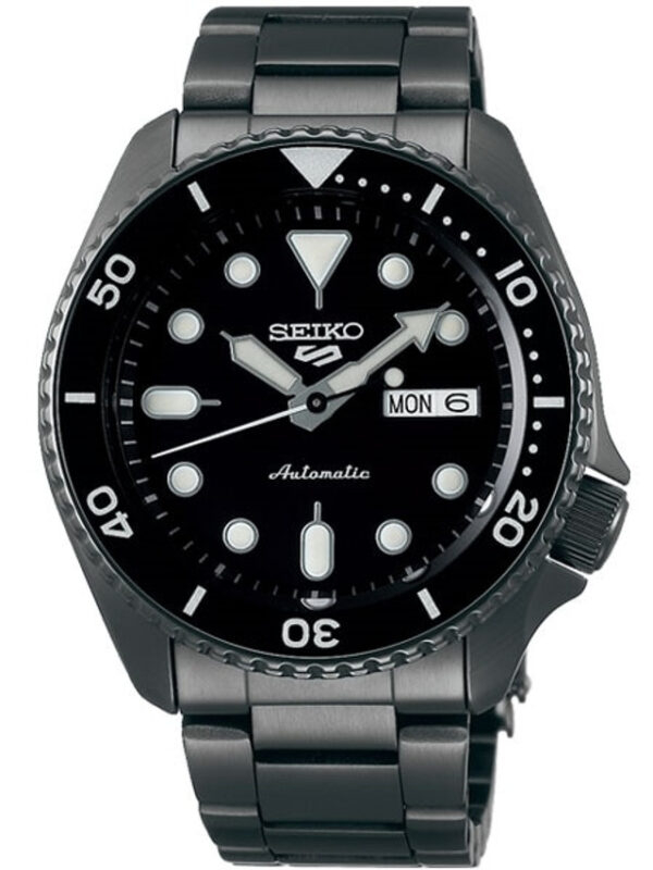 SRPD65 Seiko 5 Sports Men's Black Watch - Image 3