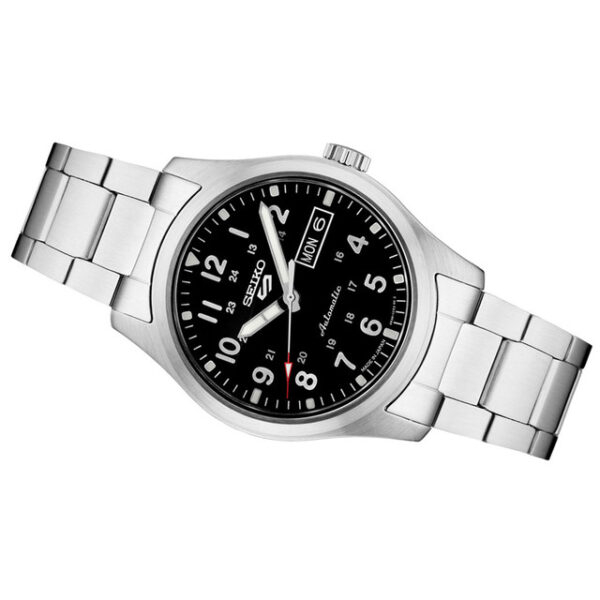 Seiko 5 SRPG27 - Sports Automatic Watch with Black Dial and SS Bracelet - Image 2